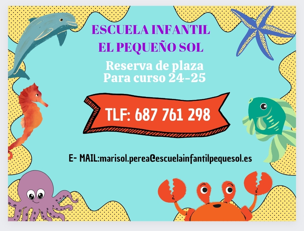 Abierto plazo de reserva de plaza curso 24/25